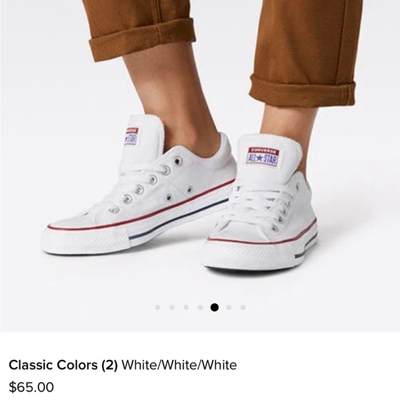 Puffy Tongue White Converse - Picture 5 of 6